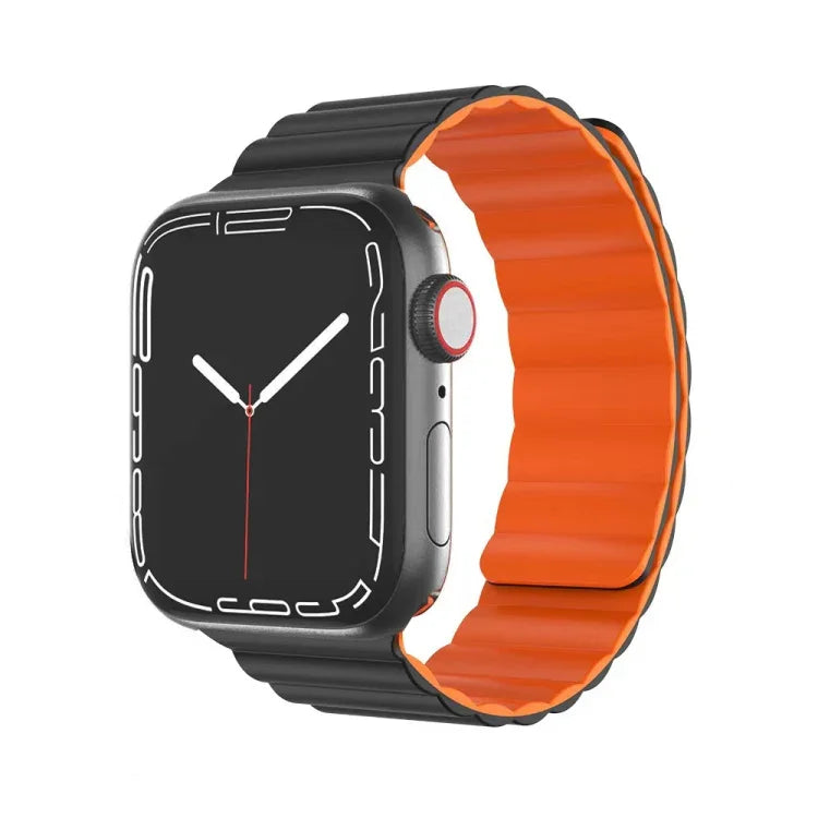 สายซิลิโคนเหลวแม่เหล็ก Mutural Moran Series สำหรับ Apple Watch Series, 7 41มม. / 6&SE&5&4 40มม. / 3&2&1 38มม., 7 45มม. / 6&SE&5&4 44มม. / 3&2&1 42มม.