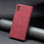Magnetic Splicing Leather Phone Case, For iPhone XS Max, For iPhone XS / X, For iPhone 11 Pro