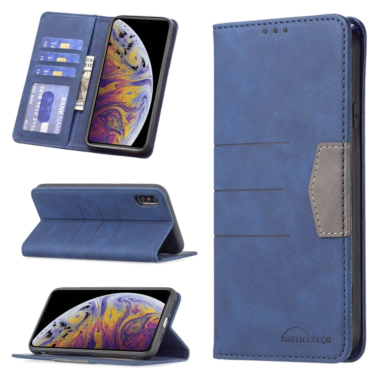 Magnetic Splicing Leather Phone Case, For iPhone XS Max, For iPhone XS / X, For iPhone 11 Pro