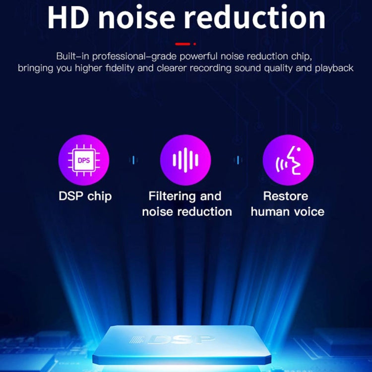 เครื่องบันทึกเสียงลดเสียงรบกวน HD อัจฉริยะ Q37, 4GB, 8GB, 16GB, 32GB