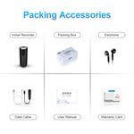 เครื่องบันทึกเสียงควบคุมระยะไกลลดเสียงรบกวน HD อัจฉริยะ Q51, 4GB, 8GB, 16GB