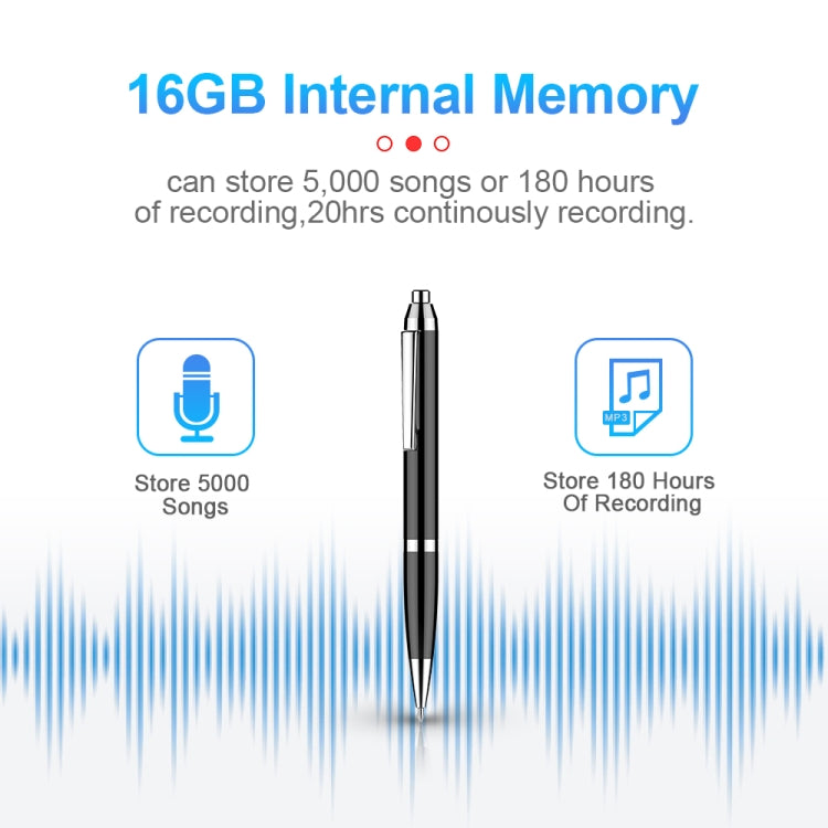 ปากกาบันทึกเสียงดิจิทัลลดเสียงรบกวน HD อัจฉริยะ Q90, 4GB, 8GB, 16GB, 32GB