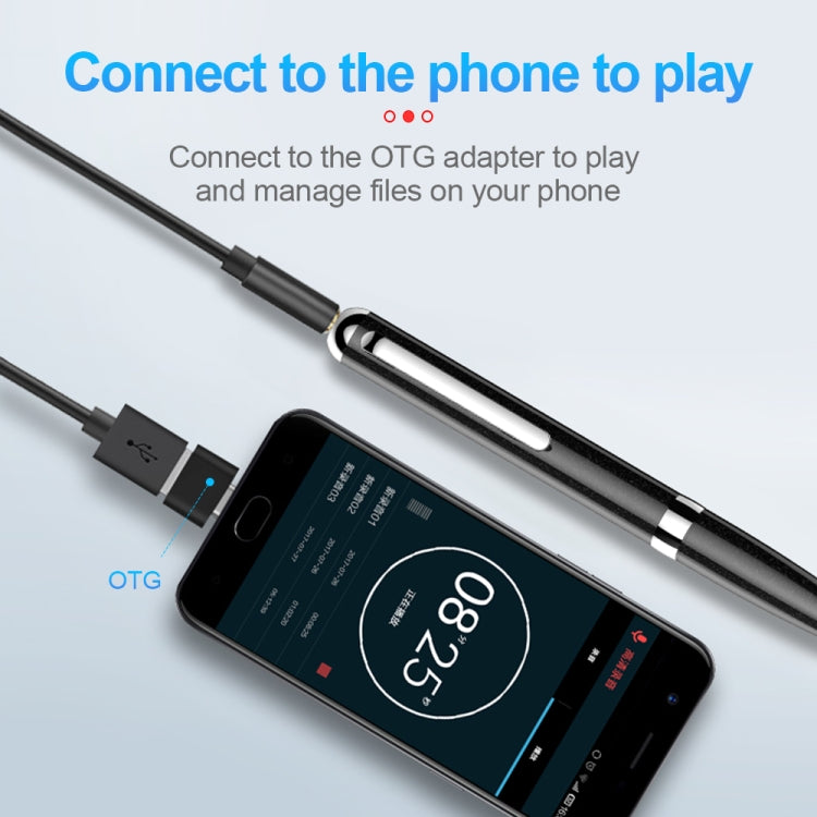 ปากกาบันทึกเสียงดิจิทัลลดเสียงรบกวน HD อัจฉริยะ Q96, 4GB, 8GB, 16GB, 32GB, 64GB