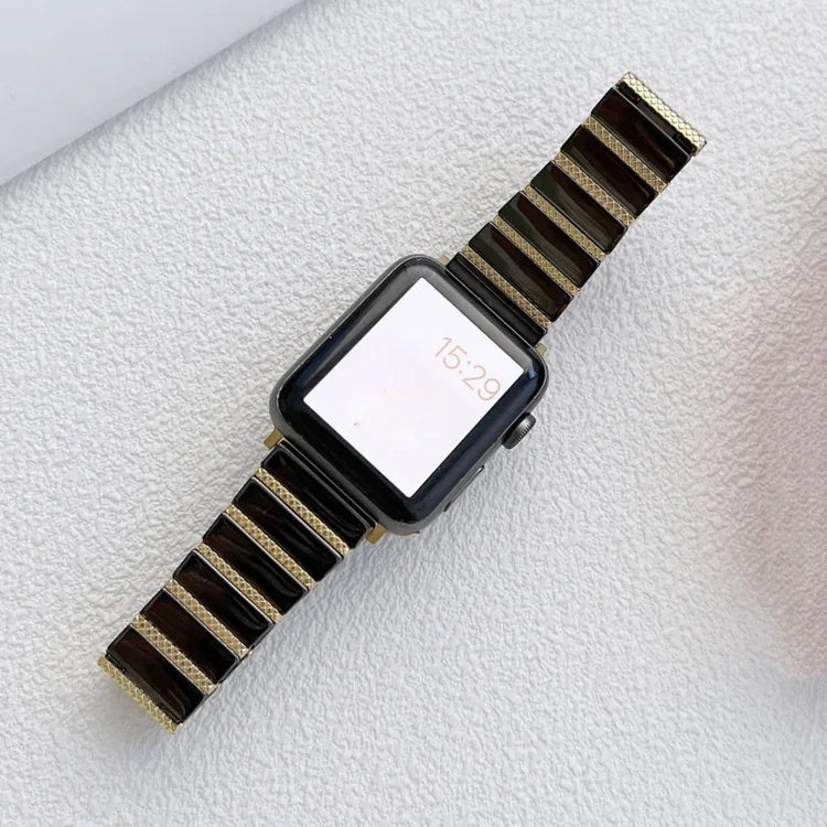 สายเหล็กเซรามิกเม็ดเดียวสำหรับ Apple Watch Series, 7 41มม. / 6&SE&5&4 40มม. / 3&2&1 38มม., 7 45มม. / 6&SE&5&4 44มม. / 3&2&1 42มม.