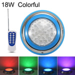 ไฟสระว่ายน้ำติดผนังสแตนเลส LED ไฟใต้น้ำสำหรับภูมิทัศน์ กำลังไฟ 6W, 9W, 12W, 15W, 18W, 24W, 36W