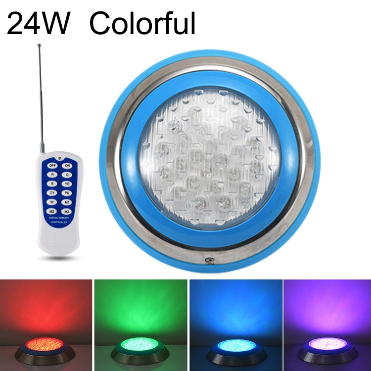ไฟสระว่ายน้ำติดผนังสแตนเลส LED ไฟใต้น้ำสำหรับภูมิทัศน์ กำลังไฟ 6W, 9W, 12W, 15W, 18W, 24W, 36W