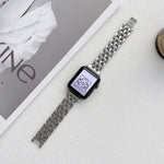 สายสแตนเลสสตีลลายห้าบาทสำหรับ Apple Watch Series, 7 41มม. / 6&SE&5&4 40มม. / 3&2&1 38มม., 7 45มม. / 6&SE&5&4 44มม. / 3&2&1 42มม.