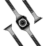 สายหนังประดับเพชรสำหรับ Apple Watch Series, 7 41มม. / 6&SE&5&4 40มม. / 3&2&1 38มม., 7 45มม. / 6&SE&5&4 44มม. / 3&2&1 42มม.