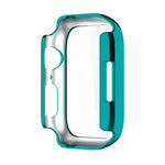 เคสกันกระแทก PC ชุบอิเล็กโทรไลต์ พร้อมฟิล์มกระจกนิรภัย สำหรับ Apple Watch Series 9 / 8 / 7 ขนาด 41 มม., สำหรับ Apple Watch Series 9 / 8 / 7 ขนาด 45 มม.