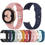 สายรัดนาฬิกาซิลิโคนหัวเข็มขัดกลับ สำหรับ Samsung Galaxy Watch4 40&44 มม./Watch4 Classic 42&46 มม.