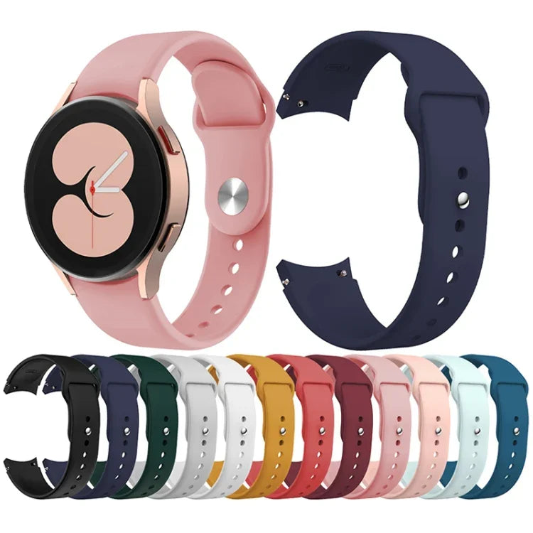 สายรัดนาฬิกาซิลิโคนหัวเข็มขัดกลับ สำหรับ Samsung Galaxy Watch4 40&44 มม./Watch4 Classic 42&46 มม.