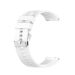 Silicone Silver Buckle Watchband, For Huawei Watch GT 3 46mm/GT Runner, For Huawei Watch GT 3 42mm