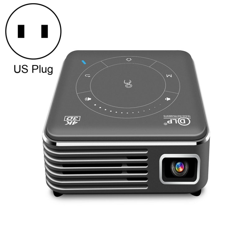 เครื่องฉายภาพอัจฉริยะ P11 854x480 DLP พร้อมรีโมทอินฟราเรด, Android 9.0, 4GB+32GB, ปลั๊ก EU, ปลั๊ก US, ปลั๊ก UK, ปลั๊ก AU