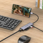 amalink 95122D HUB อเนกประสงค์ Type-C / USB-C ถึง RJ45 + 2 พอร์ต USB + PD 3.0, 95122D