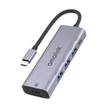 amalink 95123D HUB อเนกประสงค์ Type-C / USB-C ถึง HDMI + 3 พอร์ต USB + PD 3.0, 95123D