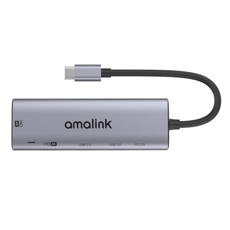 amalink 95126 HUB อเนกประสงค์ Type-C / USB-C ถึง HDMI คู่ + 2 พอร์ต USB + PD 3.0, 95126