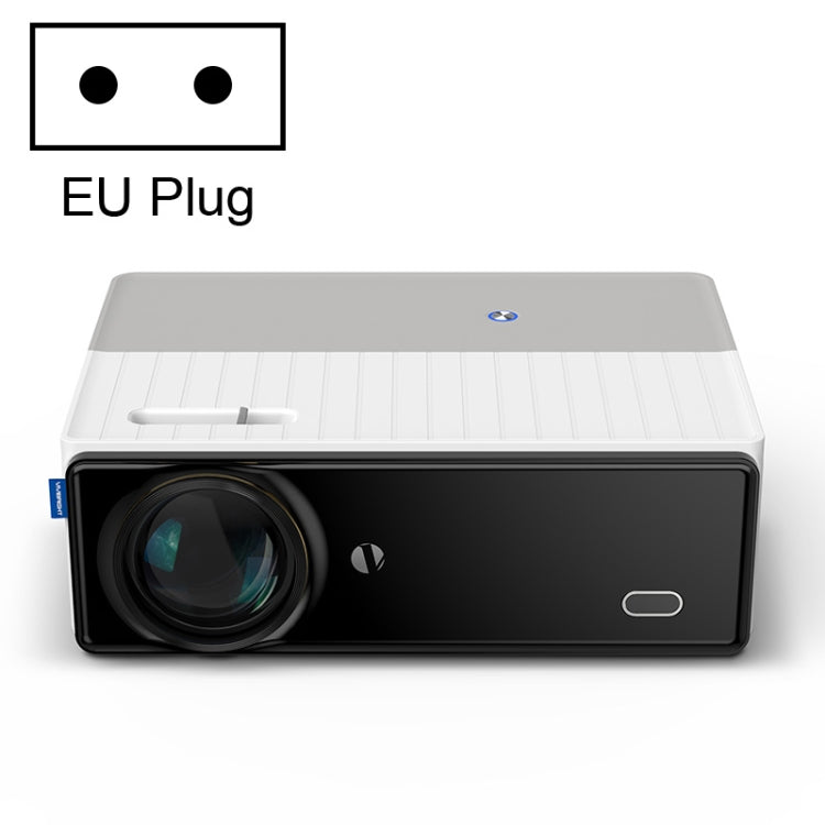 เครื่องฉายภาพดิจิทัล LCD + LED HD D5000 1920x1080P 420ANSI 6000 ลูเมน, รุ่นพื้นฐาน, รองรับการสะท้อนหน้าจอ, Android 9.0