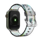 สายซิลิโคนใสสีสันสดใสสำหรับ Apple Watch Series, 7 ขนาด 45 มม. / 6 & SE & 5 & 4 ขนาด 44 มม. / 3 & 2 & 1 ขนาด 42 มม., 7 ขนาด 41 มม. / 6 & SE & 5 & 4 ขนาด 40 มม. / 3 & 2 & 1 ขนาด 38 มม.
