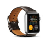 สายหนังวัวแท้เคลือบแว็กซ์ออยล์สไตล์เรโทร สำหรับ Apple Watch Series, สำหรับ Apple Watch Series 5