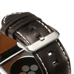 สายหนังวัวแท้เคลือบแว็กซ์ออยล์สไตล์เรโทร สำหรับ Apple Watch Series, สำหรับ Apple Watch Series 5