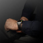 สายหนังวัวแท้เคลือบแว็กซ์ออยล์สไตล์เรโทร สำหรับ Apple Watch Series, สำหรับ Apple Watch Series 5