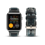 สายหนังวัวแท้เคลือบแว็กซ์ออยล์สไตล์เรโทร สำหรับ Apple Watch Series, สำหรับ Apple Watch Series 5