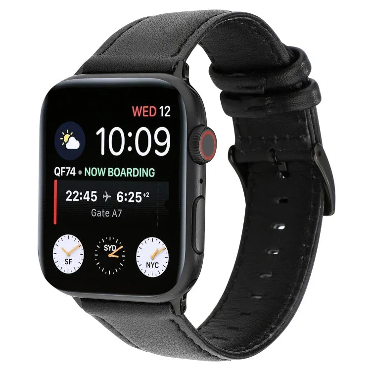 สายหนังแท้ลายม้าบ้าสไตล์แว็กซ์ออยล์ สำหรับ Apple Watch Series, สำหรับ Apple Watch Series 5