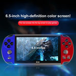 เครื่องเล่นเกมพกพาคลาสสิกหน้าจอ 6.5 นิ้ว X16 พร้อมหน่วยความจำ 8GB, X16 8GB 6.5 นิ้ว