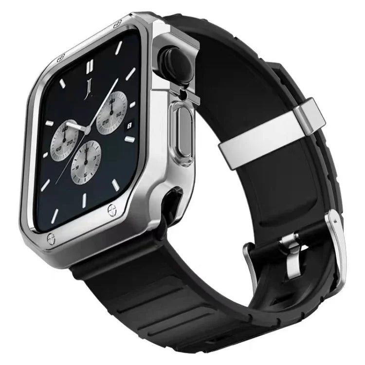 ชุดสายซิลิโคนและเคสนาฬิกา สำหรับ Apple Watch Series 9 / 8 / 7 ขนาด 41 มม., สำหรับ Apple Watch Series 9 / 8 / 7 ขนาด 45 มม.