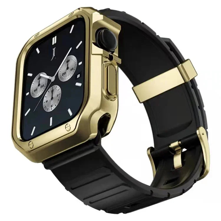 ชุดสายซิลิโคนและเคสนาฬิกา สำหรับ Apple Watch Series 9 / 8 / 7 ขนาด 41 มม., สำหรับ Apple Watch Series 9 / 8 / 7 ขนาด 45 มม.