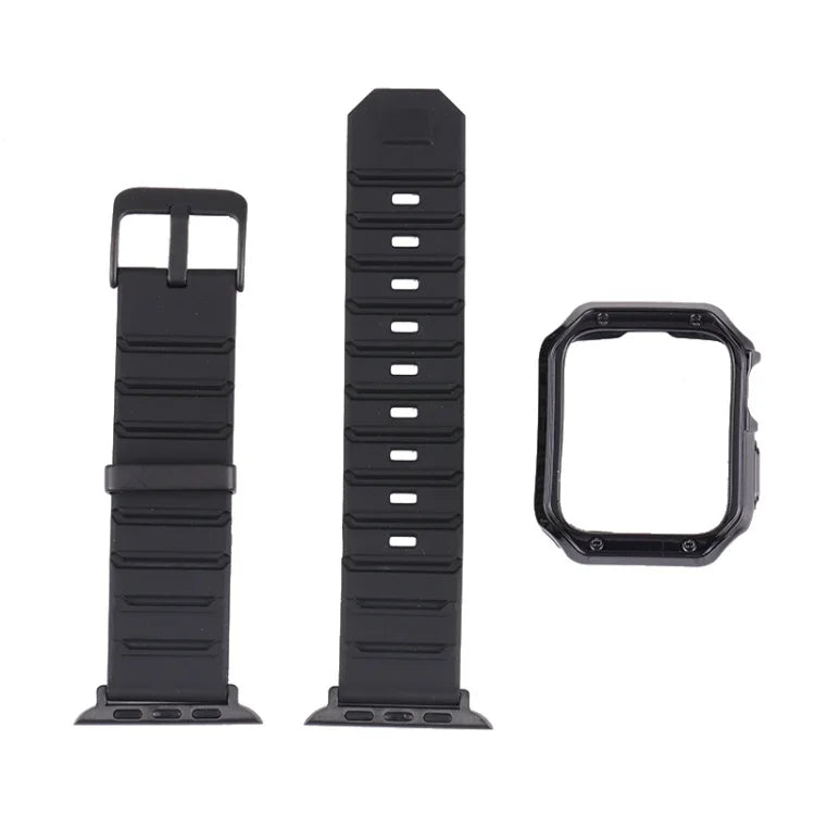 ชุดสายซิลิโคนและเคสนาฬิกา สำหรับ Apple Watch Series 9 / 8 / 7 ขนาด 41 มม., สำหรับ Apple Watch Series 9 / 8 / 7 ขนาด 45 มม.
