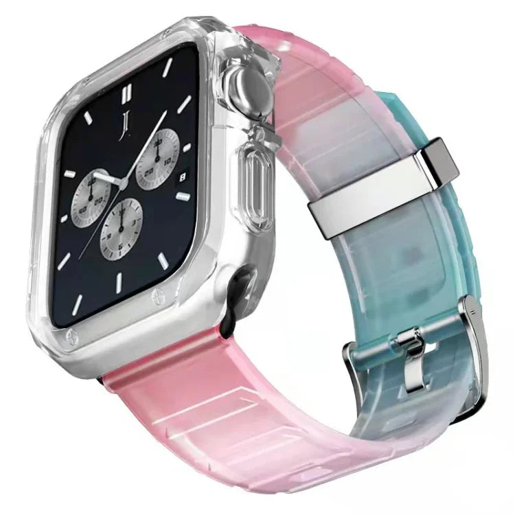 ชุดสายซิลิโคนและเคสนาฬิกา สำหรับ Apple Watch Series 9 / 8 / 7 ขนาด 41 มม., สำหรับ Apple Watch Series 9 / 8 / 7 ขนาด 45 มม.