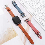 สายหนังวัวขนาด 14 มม. สำหรับ Apple Watch Series, 7 ขนาด 41 มม./6&SE&5&4 ขนาด 40 มม./3&2&1 ขนาด 38 มม., 7 ขนาด 45 มม./6&SE&5&4 ขนาด 44 มม./3&2&1 ขนาด 42 มม.