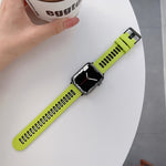 สายรัดนาฬิกาซิลิโคนสำหรับ Apple Watch Series, 7 41mm / 6&SE&5&4 40mm / 3&2&1 38mm, 7 45mm / 6&SE&5&4 44mm / 3&2&1 42mm