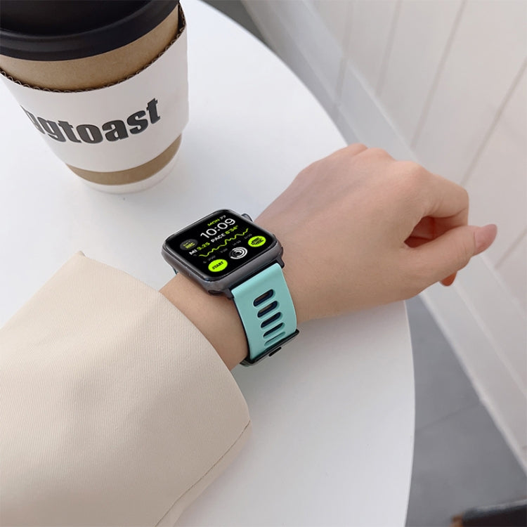 สายรัดนาฬิกาซิลิโคนสำหรับ Apple Watch Series, 7 41mm / 6&SE&5&4 40mm / 3&2&1 38mm, 7 45mm / 6&SE&5&4 44mm / 3&2&1 42mm