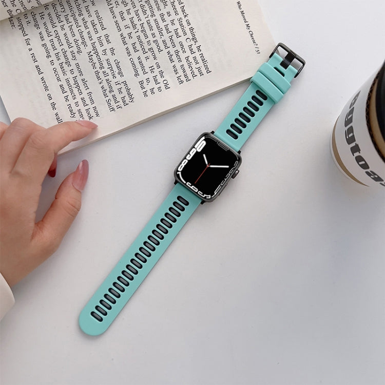 สายรัดนาฬิกาซิลิโคนสำหรับ Apple Watch Series, 7 41mm / 6&SE&5&4 40mm / 3&2&1 38mm, 7 45mm / 6&SE&5&4 44mm / 3&2&1 42mm