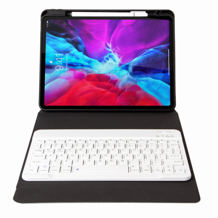 เคสหนังคีย์บอร์ดบลูทูธ H-102 พร้อมที่วางพับสามตอนด้านหลัง สำหรับ iPad 10.2 ปี 2020 & 2019 / Pro 10.5 นิ้ว, สำหรับ iPad 9.7 ปี 2018 & 2017, สำหรับ iPad Pro 11 นิ้ว ปี 2021 & 2020 & 2018 / Air 2020 10.9