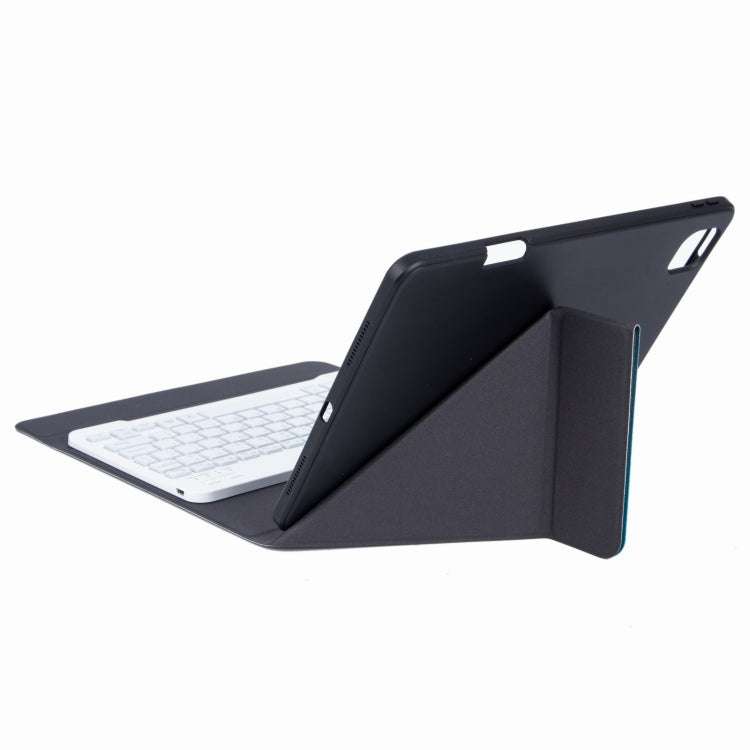 เคสหนังคีย์บอร์ดบลูทูธ H-102 พร้อมที่วางพับสามตอนด้านหลัง สำหรับ iPad 10.2 ปี 2020 & 2019 / Pro 10.5 นิ้ว, สำหรับ iPad 9.7 ปี 2018 & 2017, สำหรับ iPad Pro 11 นิ้ว ปี 2021 & 2020 & 2018 / Air 2020 10.9