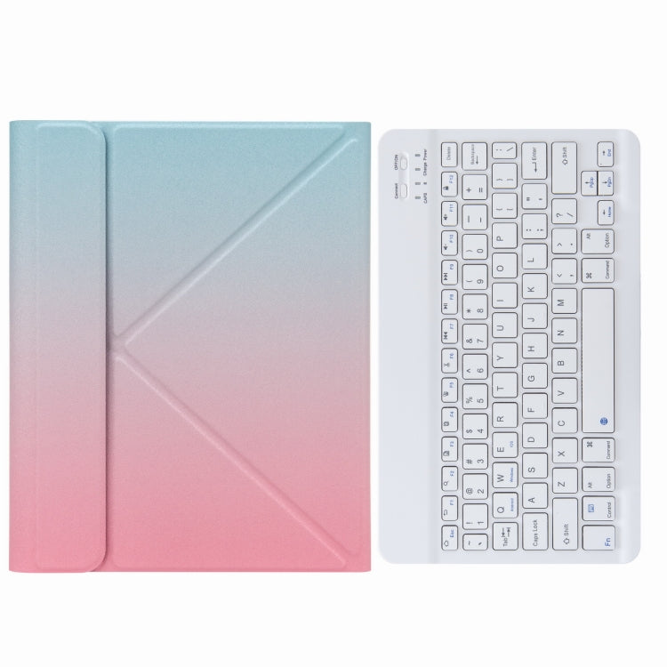 เคสหนังคีย์บอร์ดบลูทูธ H-102 พร้อมที่วางพับสามตอนด้านหลัง สำหรับ iPad 10.2 ปี 2020 & 2019 / Pro 10.5 นิ้ว, สำหรับ iPad 9.7 ปี 2018 & 2017, สำหรับ iPad Pro 11 นิ้ว ปี 2021 & 2020 & 2018 / Air 2020 10.9