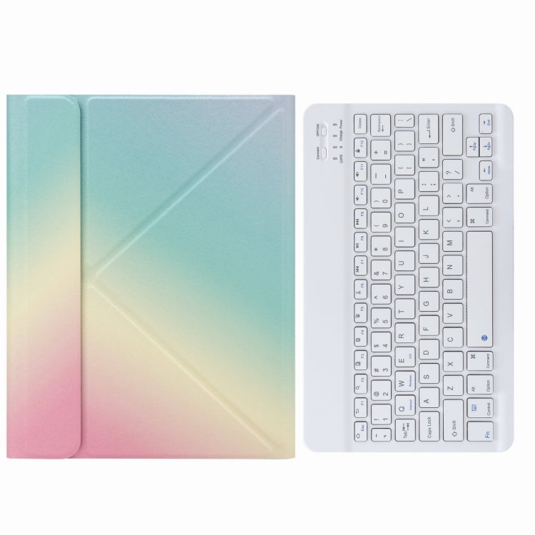 เคสหนังคีย์บอร์ดบลูทูธ H-102 พร้อมที่วางพับสามตอนด้านหลัง สำหรับ iPad 10.2 ปี 2020 & 2019 / Pro 10.5 นิ้ว, สำหรับ iPad 9.7 ปี 2018 & 2017, สำหรับ iPad Pro 11 นิ้ว ปี 2021 & 2020 & 2018 / Air 2020 10.9
