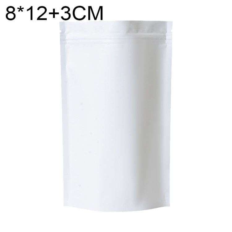 ถุงฟอยล์อลูมิเนียมด้าน 100 ชิ้น/ชุด สำหรับขนม ขนาด 8x12+3 ซม., 9x13+3 ซม., 10x15+3 ซม., 12x20+4 ซม.