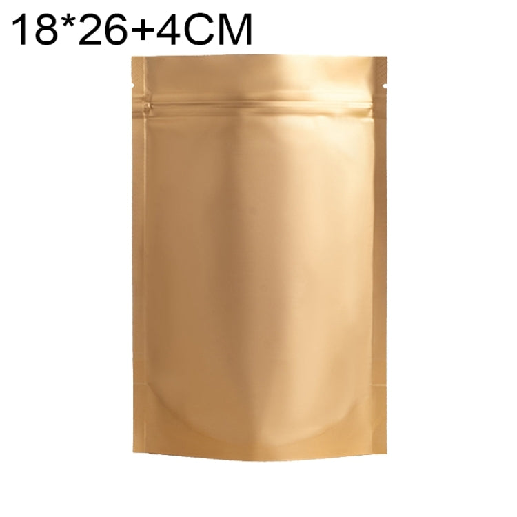 ถุงฟอยล์อลูมิเนียมด้าน 100 ชิ้น/ชุด สำหรับขนม ขนาด 14x20+4 ซม., 15x22+4 ซม., 16x24+4 ซม., 18x26+4 ซม.