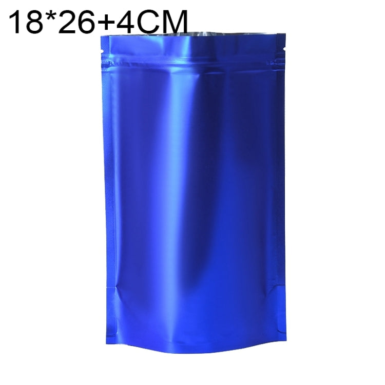 ถุงฟอยล์อลูมิเนียมด้าน 100 ชิ้น/ชุด สำหรับขนม ขนาด 14x20+4 ซม., 15x22+4 ซม., 16x24+4 ซม., 18x26+4 ซม.