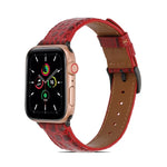 สายหนังลายจระเข้สำหรับ Apple Watch Series, 7 ขนาด 41 มม. / 6&SE&5&4 ขนาด 40 มม. / 3&2&1 ขนาด 38 มม., 7 ขนาด 45 มม. / 6&SE&5&4 ขนาด 44 มม. / 3&2&1 ขนาด 42 มม.