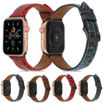 สายหนังลายจระเข้สำหรับ Apple Watch Series, 7 ขนาด 41 มม. / 6&SE&5&4 ขนาด 40 มม. / 3&2&1 ขนาด 38 มม., 7 ขนาด 45 มม. / 6&SE&5&4 ขนาด 44 มม. / 3&2&1 ขนาด 42 มม.