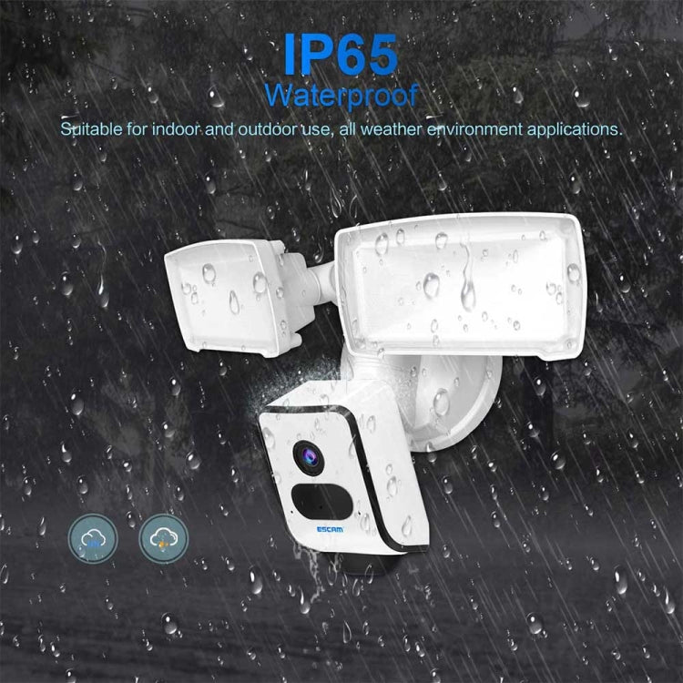 กล้อง IP WiFi ESCAM QF612 ความละเอียด 3MP พร้อมไฟสปอร์ตไลท์ รองรับมองเห็นในที่มืด และตรวจจับ PIR, QF612