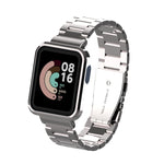 Three-Bead Metal Watchband, For Xiaomi Mi Watch Lite / Redmi Watch, For Xiaomi Redmi Watch 2