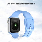สายซิลิโคนสำหรับนาฬิกา Apple Watch Series 7 45mm / 6&SE&5&4 44mm / 3&2&1 42mm