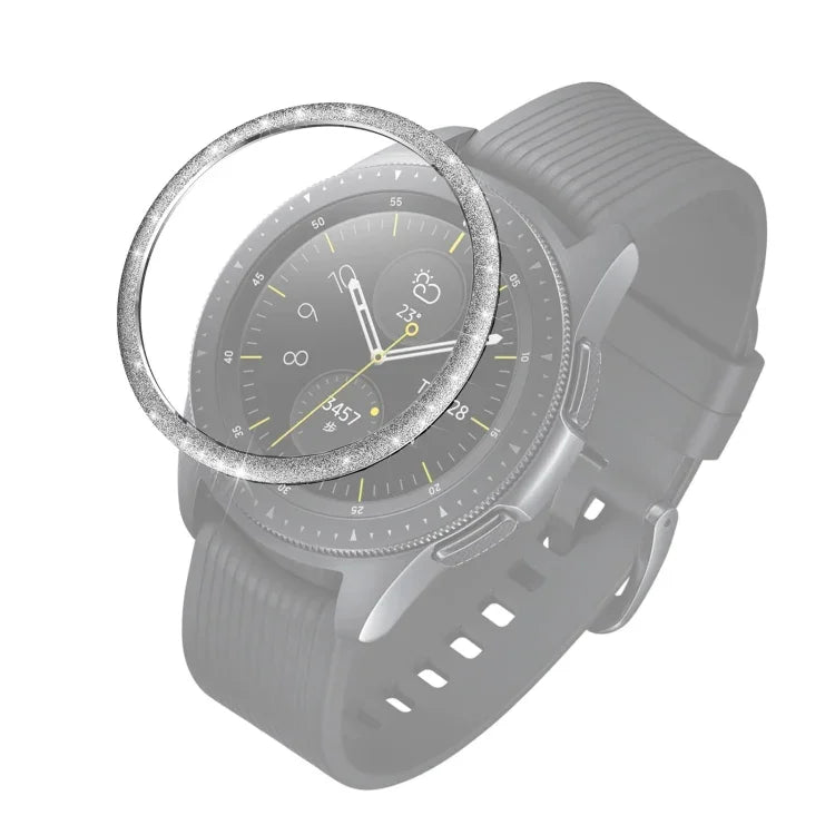 แหวนขอบสแตนเลสสตีลผงกลิตเตอร์ สำหรับ Samsung Galaxy Watch 42 มม.