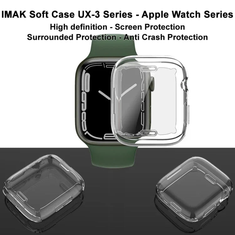 เคส TPU imak UX-3 Series สำหรับ Apple Watch Series 9 / 8 / 7 41mm, สำหรับ Apple Watch Series 9 / 8 / 7 41mm, สำหรับ Apple Watch Series 9 / 8 / 7 45mm